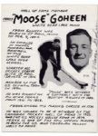 Frank “Moose” Goheen Autographed Bio Page with Photo