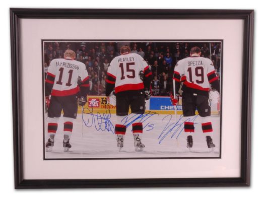 Alfredsson, Heatley & Spezza Autographed Framed Photo (18” by 24”)