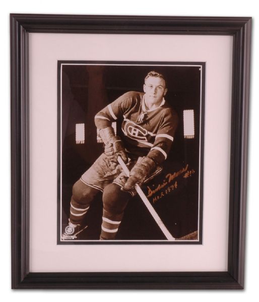 Dickie Moore Autographed Framed Photo (13” by 16”)
