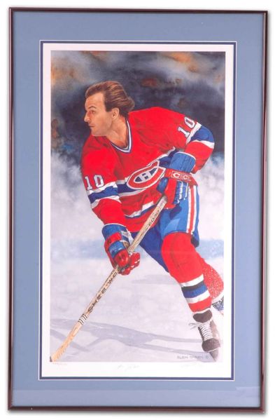 Guy Lafleur Limited Edition Autographed Framed Lithograph