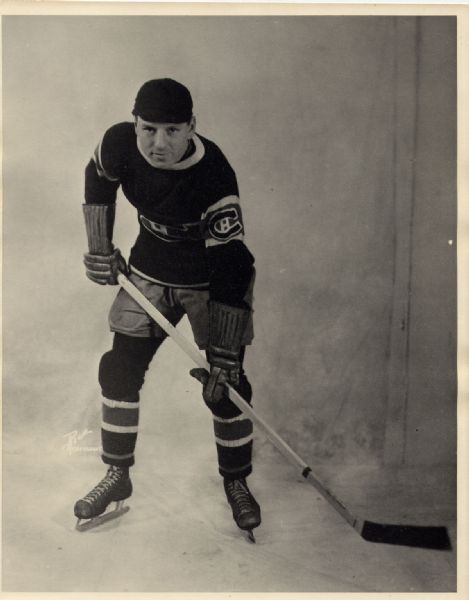 Fantastic Vintage Photo of Aurele Joliat in his Montreal Canadiens Uniform (8” by 10”)
