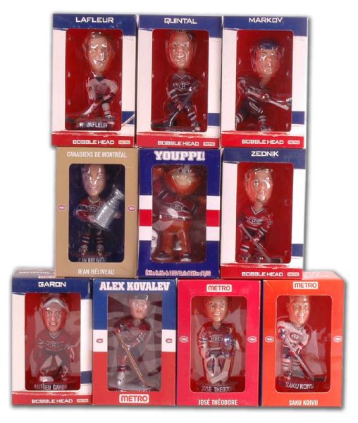 Montreal Canadiens Bobble Head Collection of 10