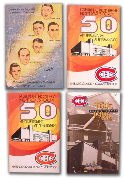 Montreal Canadiens Yearbook and Guide Collection of 3 Including the 1960 Edition