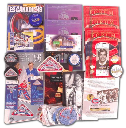 Montreal Canadiens, Montreal Forum/Bell Centre Memorabilia Collection of 25++