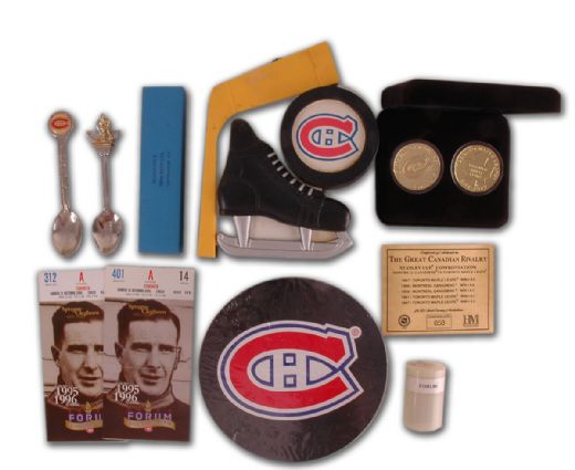 Montreal Canadiens Memorabilia and Display Collection of 25+