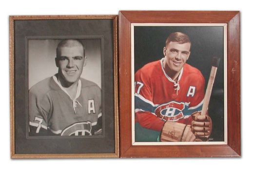 Jean-Guy Talbot Montreal Canadiens Framed Photo Collection of 2