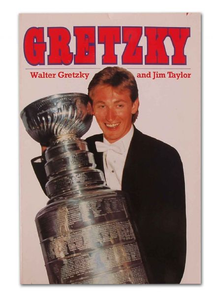 Wayne Gretzky Autographed Hardcover Book by Jim Taylor