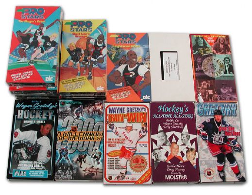 Wayne Gretzky VHS Video Tape Collection of 16