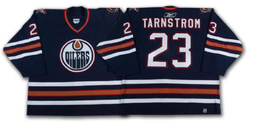 Dick Tarnstrom’s 2005-06 Edmonton Oilers Blue Game Worn Jersey