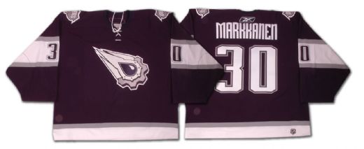 Jussi Markkanen’s 2005-06 Edmonton Oilers Alternate Game Worn Jersey