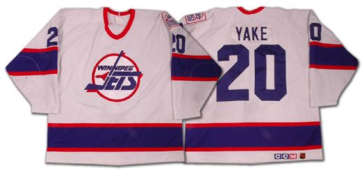 1990s Winnipeg Jets Terry Yake Game Jersey