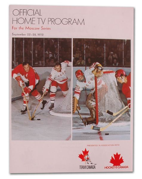 1972 Canada-Russia Series Home TV Program for the Moscow Series