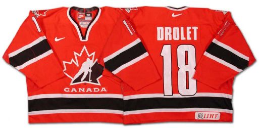 Nancy Drolet’s 2001-02 Team Canada Game Worn Jersey