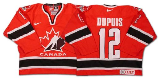Lori Dupuis’ 2001-02 Team Canada Game Worn Jersey