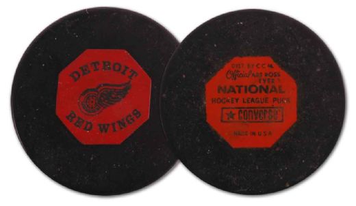 1969-71 Detroit Red Wings Converse Game Used Puck