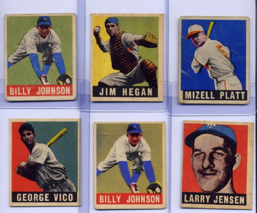 1948 Leaf Baseball Card Lot of 12
