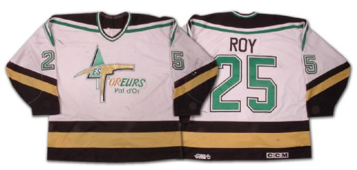 1995-96 QMJHL Val d’Or Foreurs Stephane Roy Game Worn Jersey