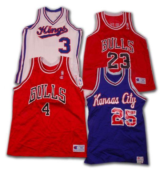 NBA Jersey Collection of 4 Including Michael Jordan’s