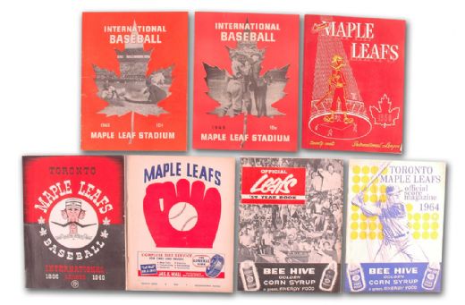 Toronto Maple Leafs Baseball Program, Schedule & Ticket Collection of 9