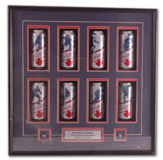 Maple Leafs Greats’ Molson Canadian Cans Framed Montage