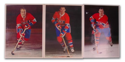 Circa 1970 Montreal Canadiens Pro Star Color Poster Collection of 7