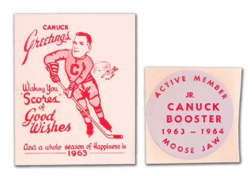 1963 Moose Jaw Canucks Greeting Card & Decal