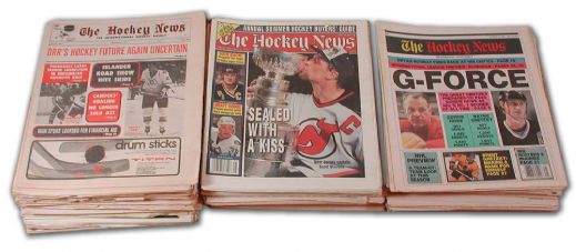1970s & 1980s Hockey News Collection of 400+