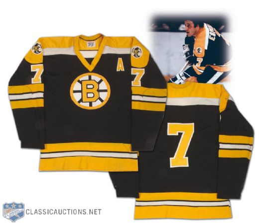 Phil Espositos 1973-74 Boston Bruins Stanley Cup Finals Video Matched Game Worn Jersey 