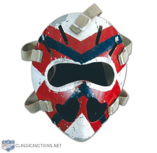 Rare Jacques Plante Fibrosport Mask #1