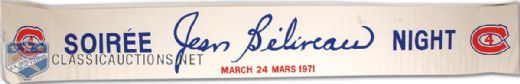 1971 Jean Beliveau Night Kit, Banner & Molson’s Mug