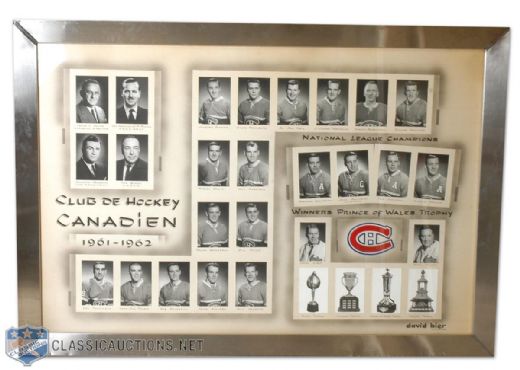 Gigantic 1961-62 Montreal Canadiens Team Photo from the Montreal