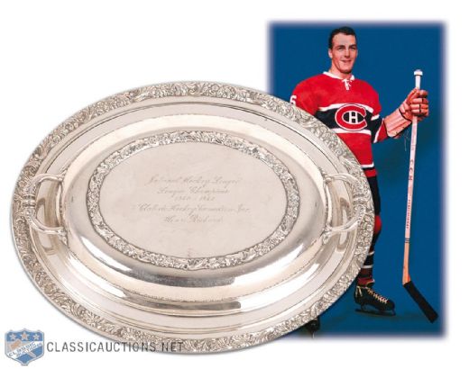 Henri Richard’s 1960-61 Montreal Canadiens Championship Silver Entree Dish