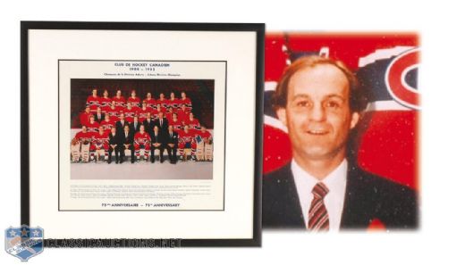 Guy Lafleur’s 1984-85 Montreal Canadiens Official Team Photo