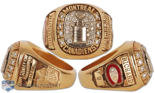Maurice Richard 1943-44 Stanley Cup Championship Ring