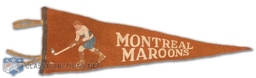 1930s Montreal Maroons Pennant
