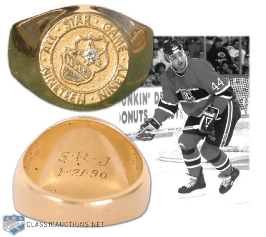 Stephane Richers 1990 NHL All-Star Game Gold Ring