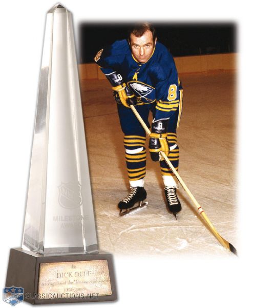 NHL Milestone Award Presented to Dick Duff