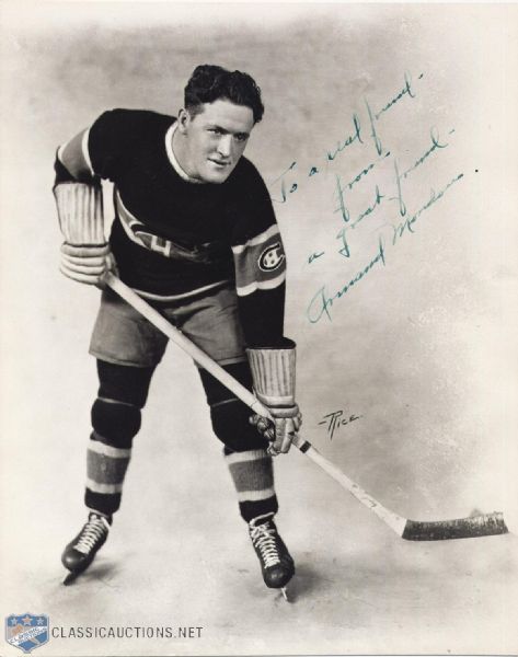 Scarce Montreal Canadiens Photo Collection of 3 Including Dick Irvin Autographed Team Photo
