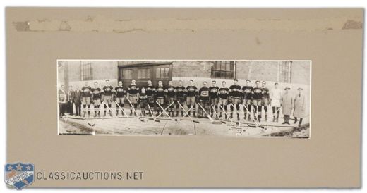Rare 1927-28 Montreal Canadiens Panoramic Team Photo