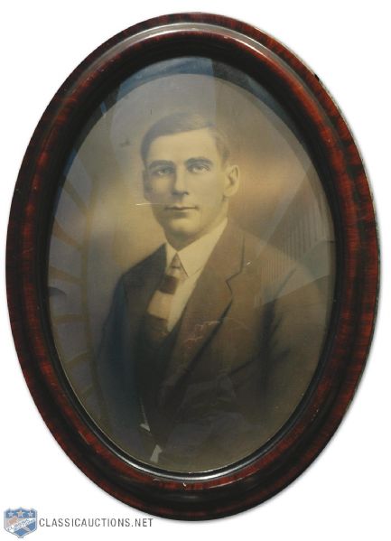 Circa 1920s Framed Portrait of Sylvio Mantha