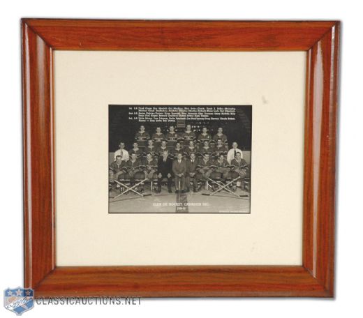 1950-51 Montreal Canadiens Framed Team Photo