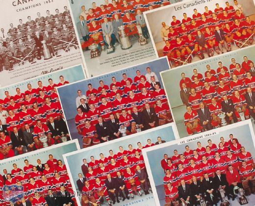 Montreal Canadiens “Molson’s” Team Photo Collection of 9