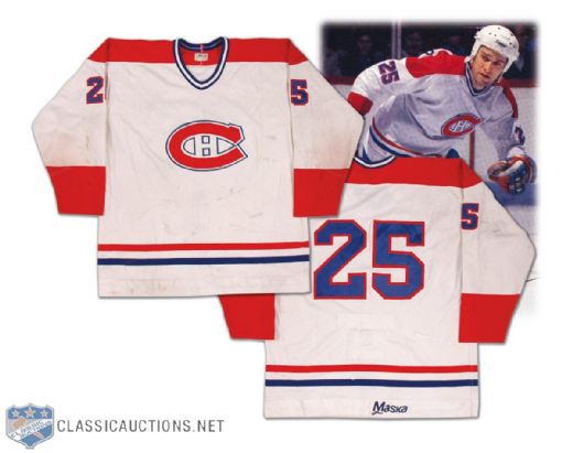 Doug Wickenheiser 1982-83 Montreal Canadiens Game Worn Photo Matched Jersey