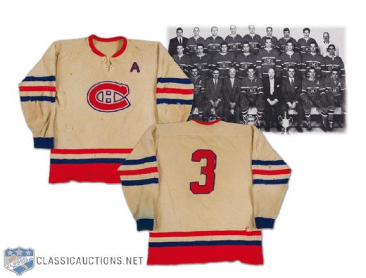 1950s Hull-Ottawa Canadiens Game Worn Wool Sweater
