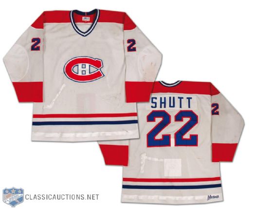Steve Shutt 1981-82 Montreal Canadiens Game Worn Jersey