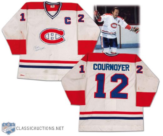Yvan Cournoyer’s 1978-79 Montreal Canadiens Autographed Game Worn Captain’s Jersey