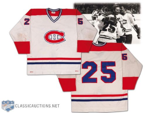 Jacques Lemaire 1978-79 Montreal Canadiens Game Worn, Photo Matched Jersey