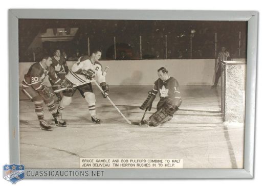 Two Framed Photos from Maple Leaf Gardens