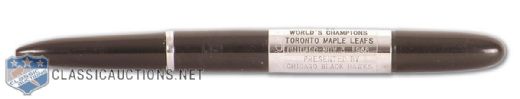 Ted Kennedys 1948 NHL All-Star Game Participation Pen