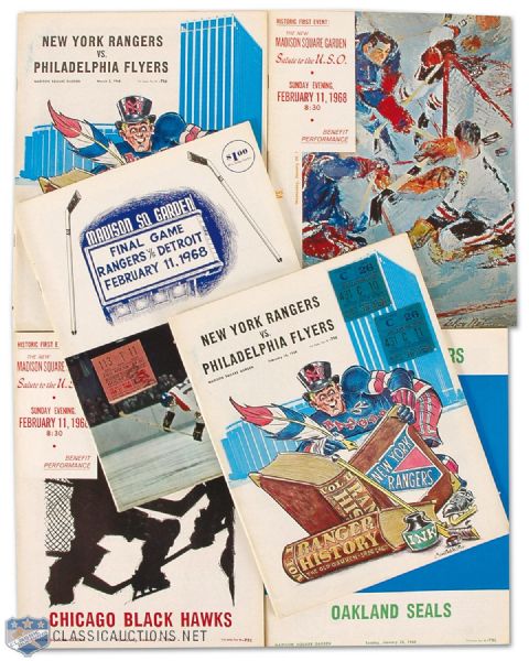 Significant 1960s Rangers Program & Ticket Stub Collection